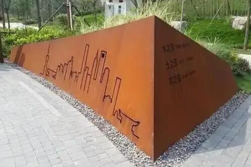 渝北耐候钢挡土墙